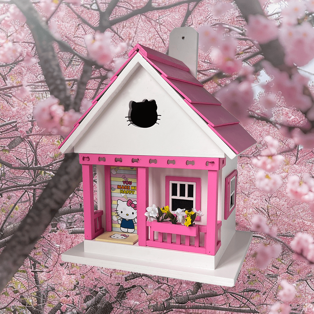 Hello Kitty Birdhouse - You Make Me Happy