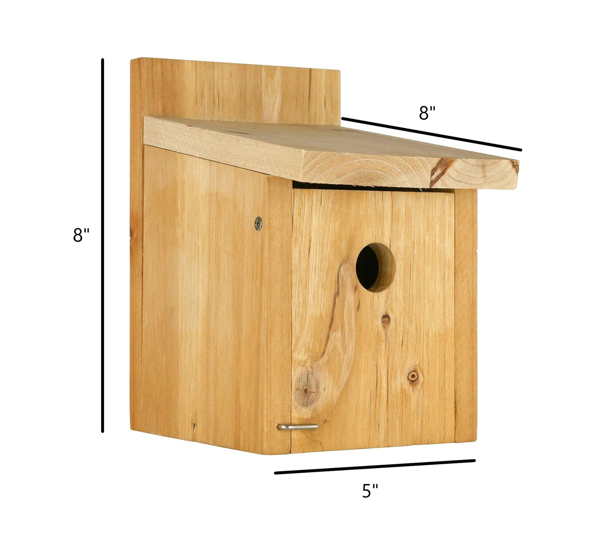 Wild Wings Cedar Box Wren Wild Bird Backyard House With Adjustable Door, Brown