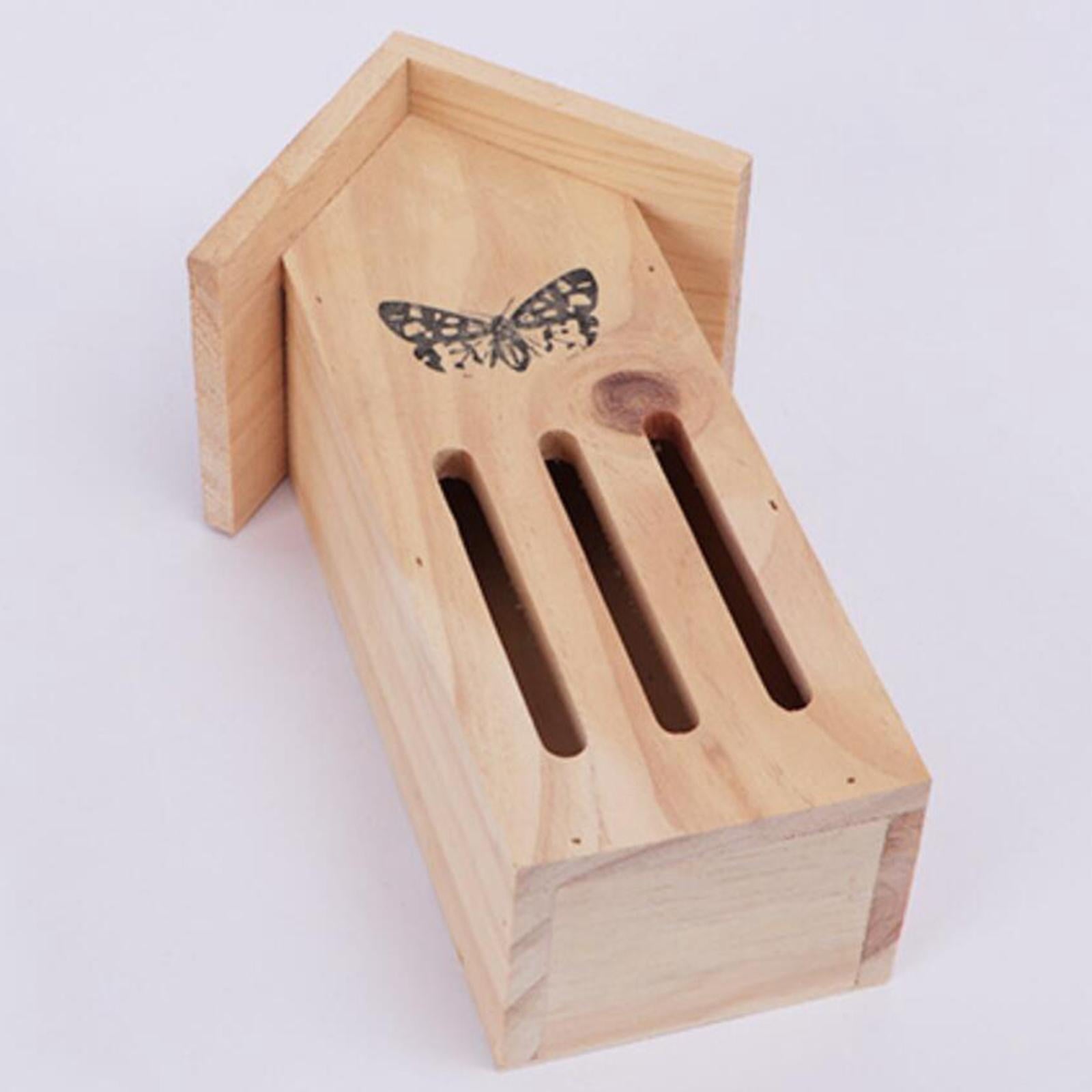 Wooden Butterfly House fs. Provides a for, Protect from Predators and Harsh Weather Conditions. Attractive