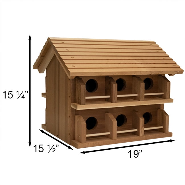Heath Outdoor Products 12 Room Deluxe Redwood House With Rails