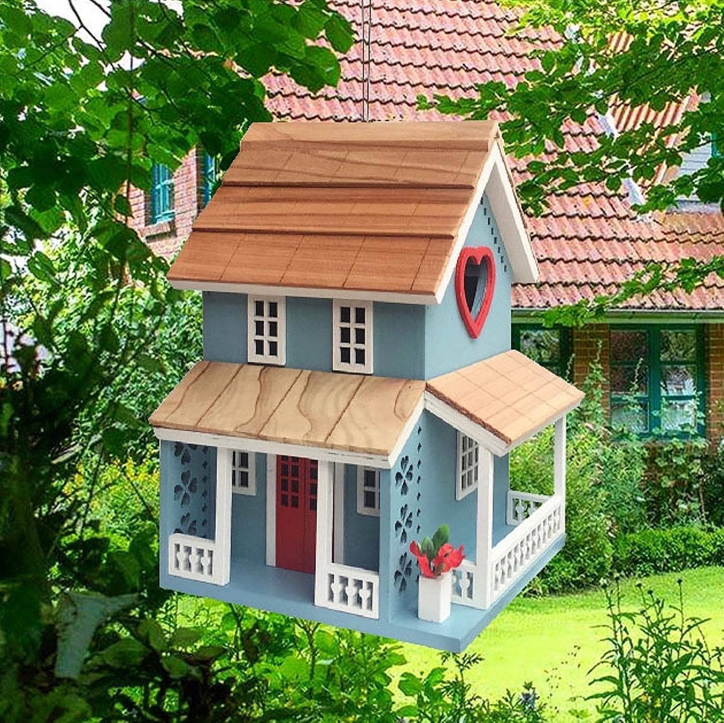 Home Bazaar Lovers Lane Cottage Birdhouse