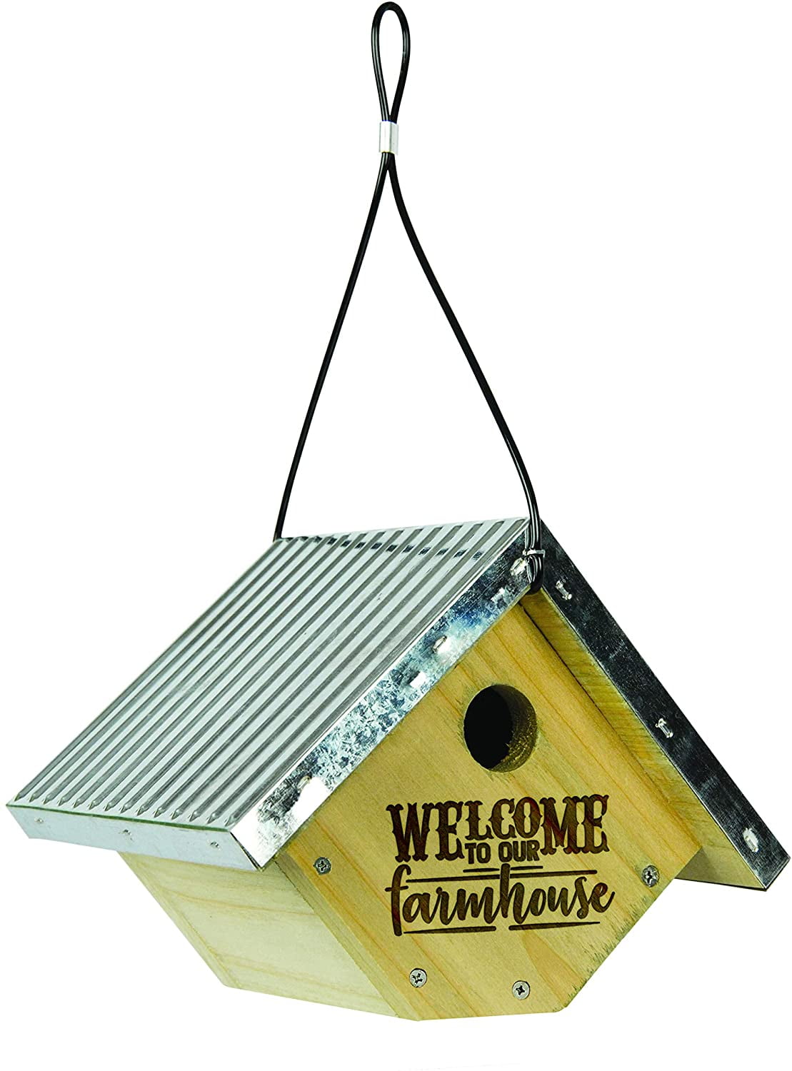 Natures Way Galvanized Weathered Cedar Wren House