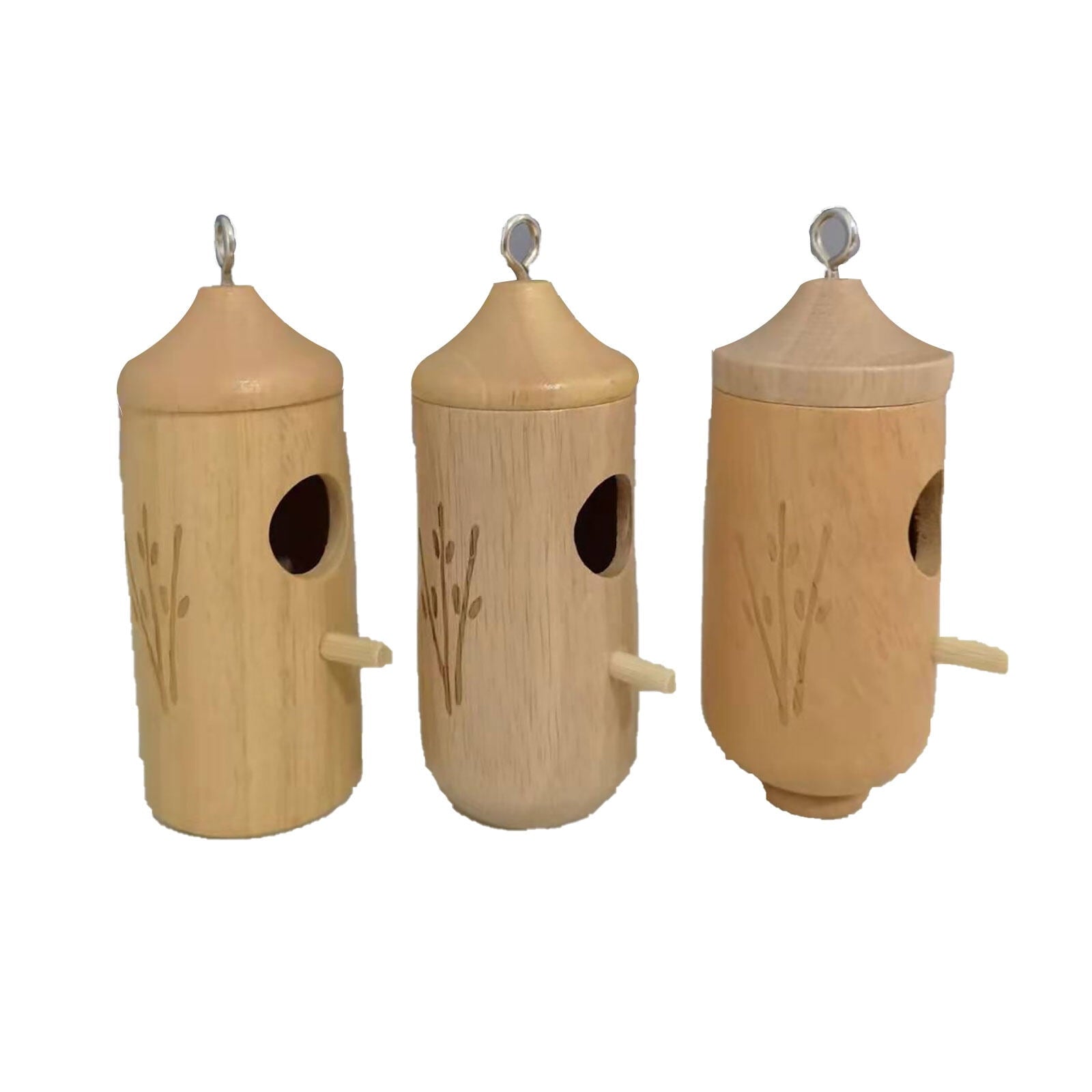 IFCOW 3x Natural Wood Hummingbird House,Hummingbird Houses on clearance, Outside Hanging Hummingbird Nesting Nest,Hummingbird houses