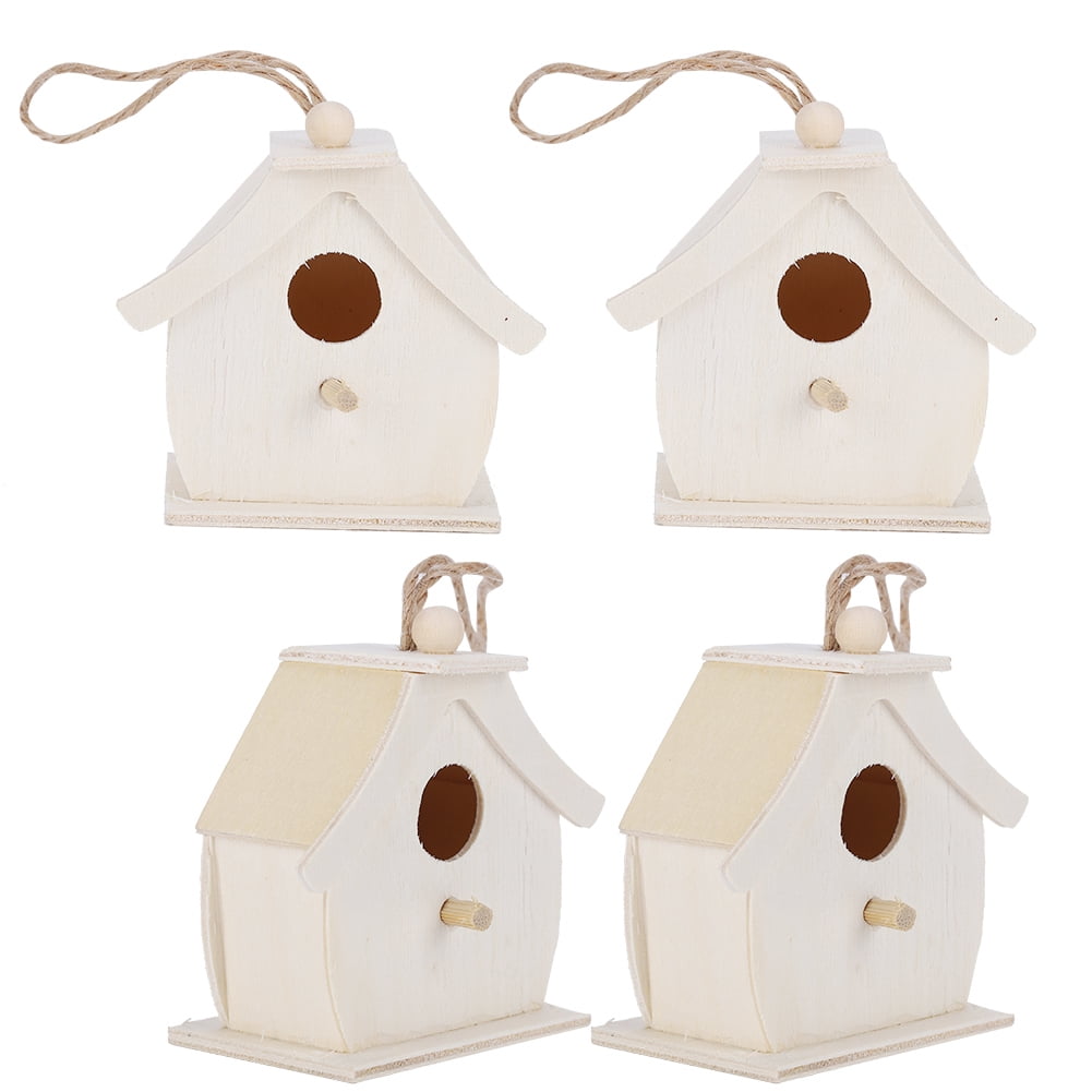OTVIAP Wooden Bird House, Bird Nests, Platane Wood Outdoor Birdhouse Unique Appearance Designe For Swallows Birds